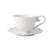 Juliska Jardins du Monde Teacup - Whitewash 10oz