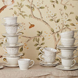 Juliska Jardins du Monde Teacup - Whitewash 10oz