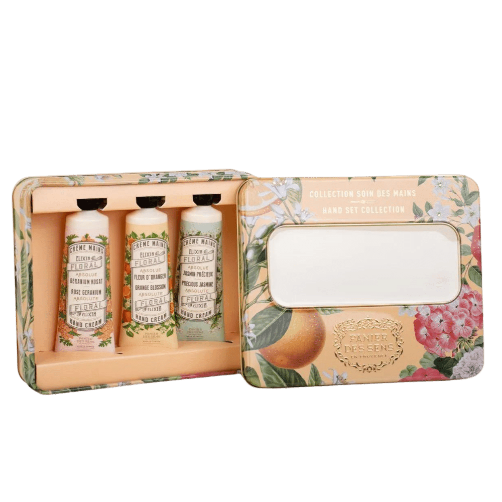 French Hand Care Lotion Gift Set - Orange Blossom, Rose Geranium and Precious Jasmine