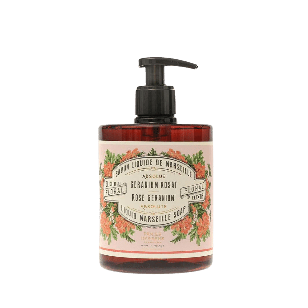 Liquid Marseille Soap - Rose Geranium savon liquide de Marseille