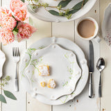 Juliska - Berry & Thread Floral Sketch Dessert/Salad Plate Assorted Set/4 - Multi