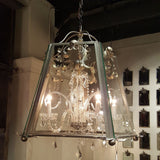 St. Michel Hanging Crystal and Iron Chandelier