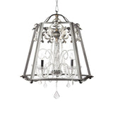 St. Michel Hanging Crystal and Iron Chandelier