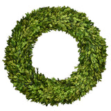 Real Preserved Boxwood Wreath 20 inches