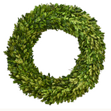 Real Preserved Boxwood Wreath Country Manor Circle - 24"
