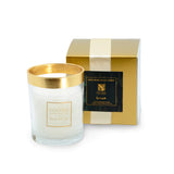 Holiday Gold Band Glass Candle - Grand