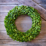 Real Preserved Boxwood Wreath Country Manor Circle - 20"