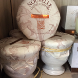 Urn Candle - French Signature Ivory Cream Crackle - Orange Vanilla, Large